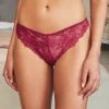 Lipsy Lace High Leg Brazilian Knickers