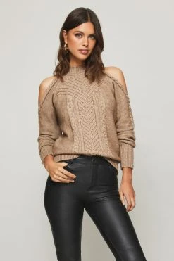 Lipsy High Neck Cold Shoulder Jumper