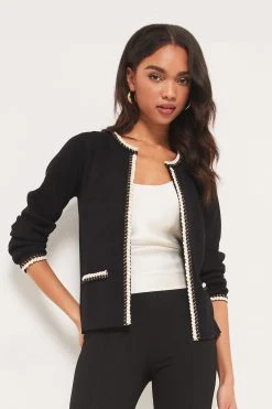 Lipsy Plait Trim Cardigan