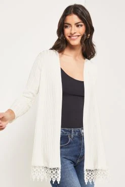 Lipsy Broderie Lace Cardigan
