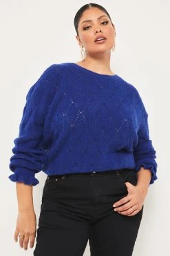 Lipsy Pointelle Lofty Knit Jumper