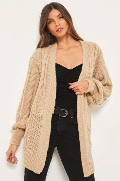 Lipsy Mixed Cable Cardigan