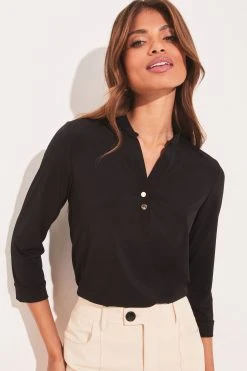Lipsy Grandad Collar Blouse