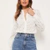 Lipsy Long Sleeve Broderie Shirt