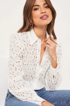 Lipsy Long Sleeve Broderie Shirt -Next Sales K42634s4