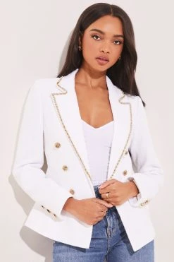 Lipsy Boucle Military Blazer