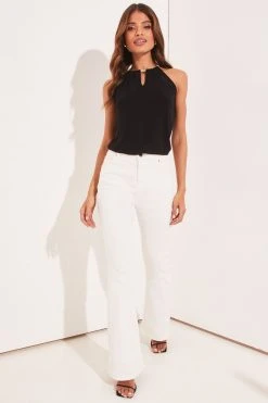 Lipsy Sleeveless Chain Halter Top