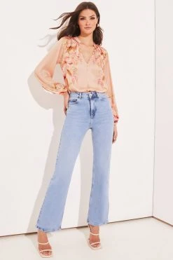 Lipsy Long Sleeve Collared Button Blouse -Next Sales K45129s3