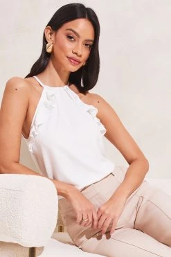 Lipsy Ruffle Halter Neck Top