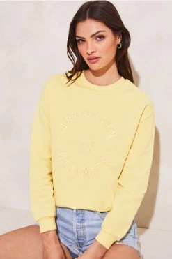 Lipsy Logo Embroided Crew Neck Sweatshirt