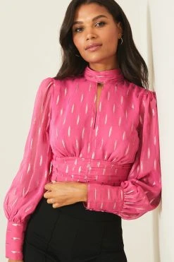 Lipsy High Neck Tie Back Top