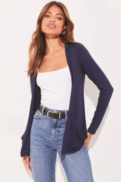 Lipsy Pocket Front Long Sleeve Cardigan