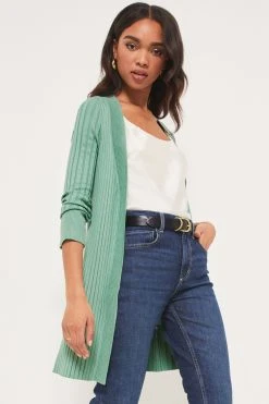 Lipsy Edge To Edge Ribbed Cardigan