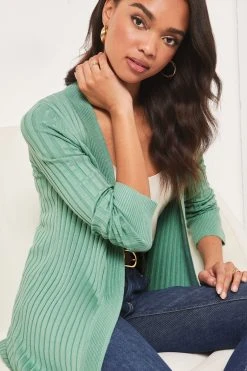 Lipsy Edge To Edge Ribbed Cardigan -Next Sales P55885s4