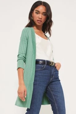 Lipsy Edge To Edge Ribbed Cardigan