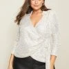 Lipsy Tie Side Sequin Shirt