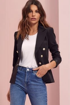 Lipsy Military Tailored Button Blazer