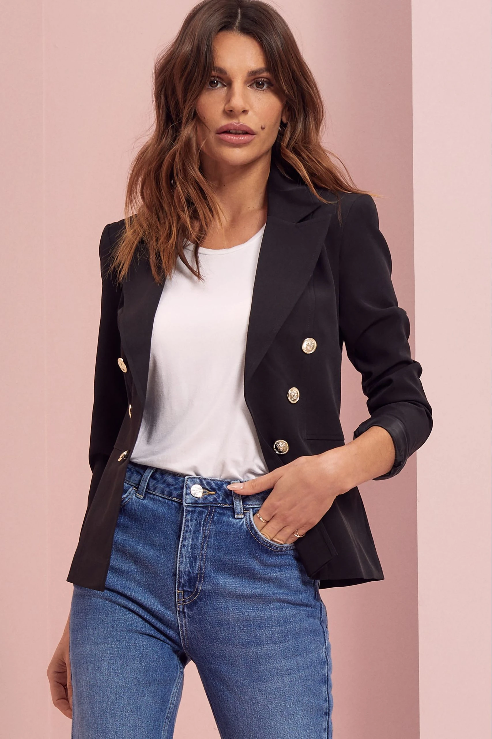 Lipsy Military Tailored Button Blazer Lipsy Military Tailored Button Blazer -Next Sales P74453s scaled