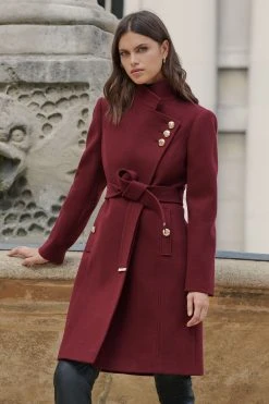 Lipsy Military Wrap Coat