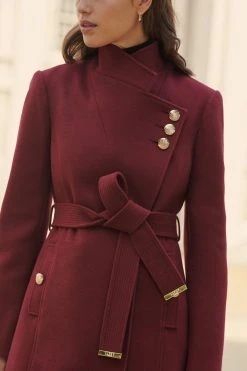 Lipsy Military Wrap Coat -Next Sales P82643s4