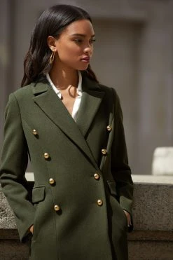 Lipsy Double Breasted Longline City Coat -Next Sales P82806s3