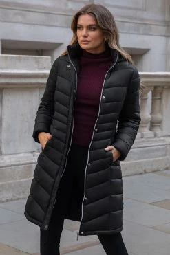 Lipsy Chevron Padded Puffer Coat