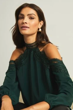 Lipsy Long Sleeve Cold Shoulder Blouse 3 Lipsy Long Sleeve Cold Shoulder Blouse -Next Sales P99699s4