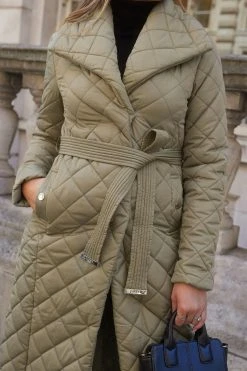 Lipsy Quilted Wrap Puffer Coat -Next Sales Q12106s4