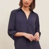 Lipsy Notch Neck 3/4 Sleeve Blouse