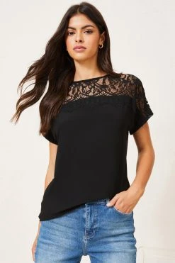 Lipsy Lace Yoke Top