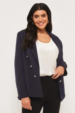 Lipsy Military Tailored Button Blazer