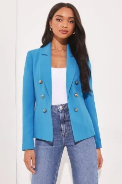 Lipsy Military Tailored Button Blazer