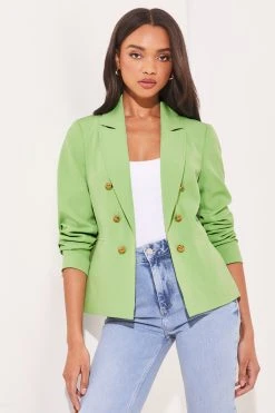 Lipsy Military Tailored Button Blazer