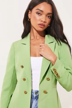 Lipsy Military Tailored Button Blazer -Next Sales Q33094s4