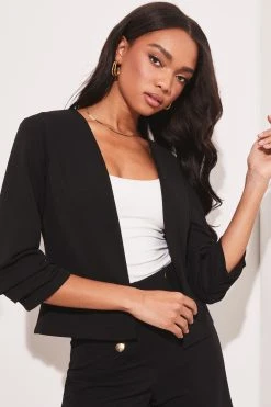 Lipsy Ruched Sleeve Jacket