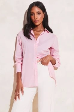 Lipsy Poplin Button Up Shirt
