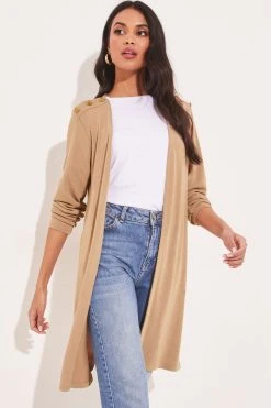Lipsy Button Detail Longline Cardigan