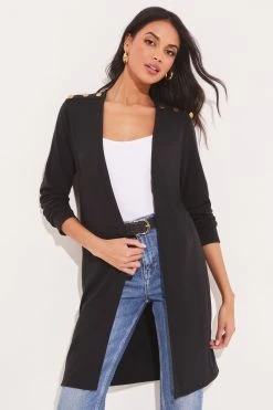 Lipsy Button Detail Longline Cardigan