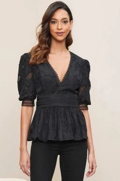 Lipsy V Neck Short Sleeve Top