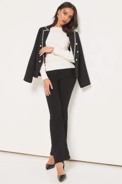 Lipsy Scallop Long Sleeve Knitted Jumper -Next Sales R72131s3