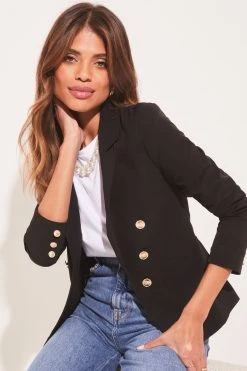 Lipsy Military Tailored Button Blazer -Next Sales R75016s4