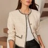 Lipsy Cropped Boucle Blazer