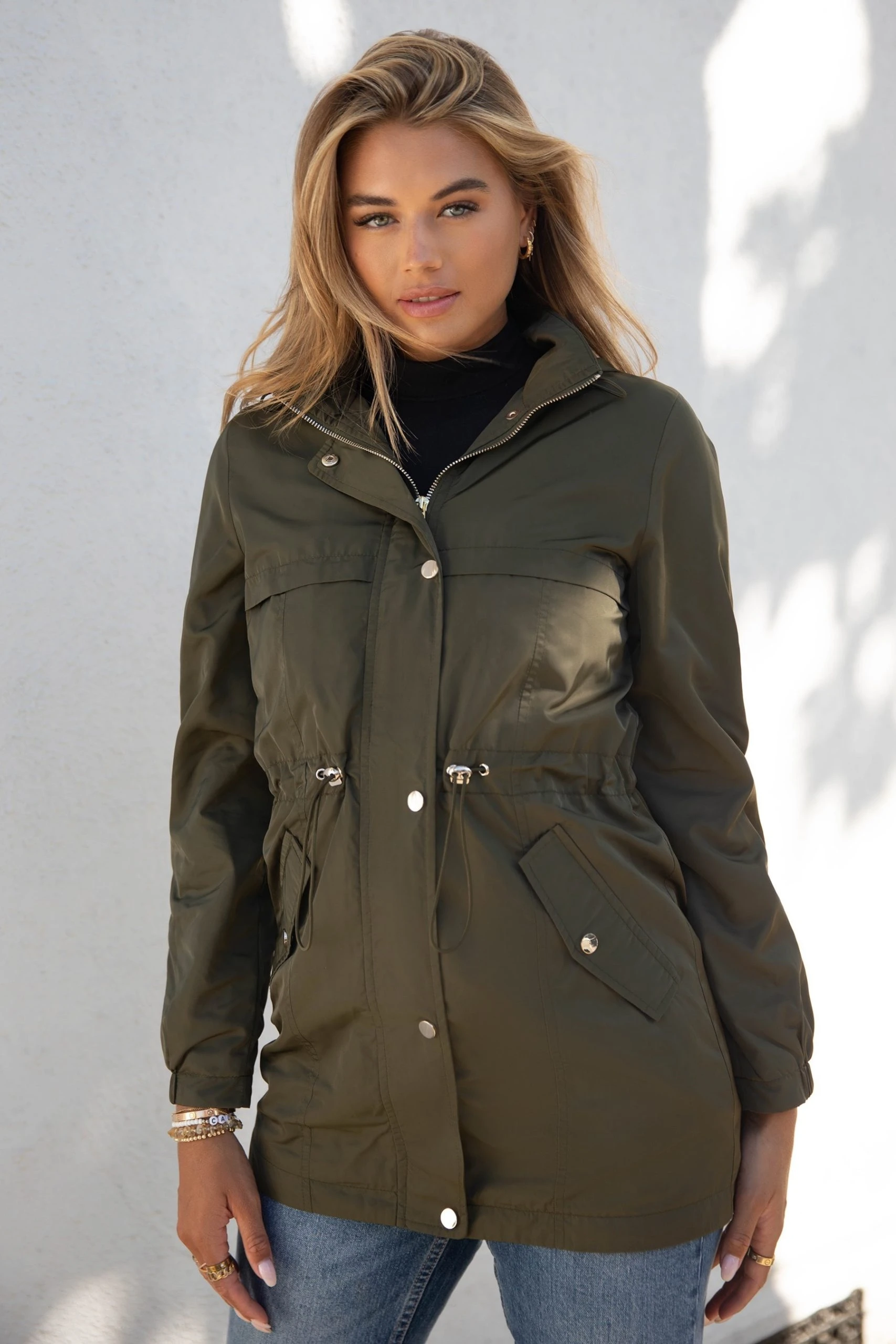 Lipsy Shower Resistant Rain Mac - Image 3