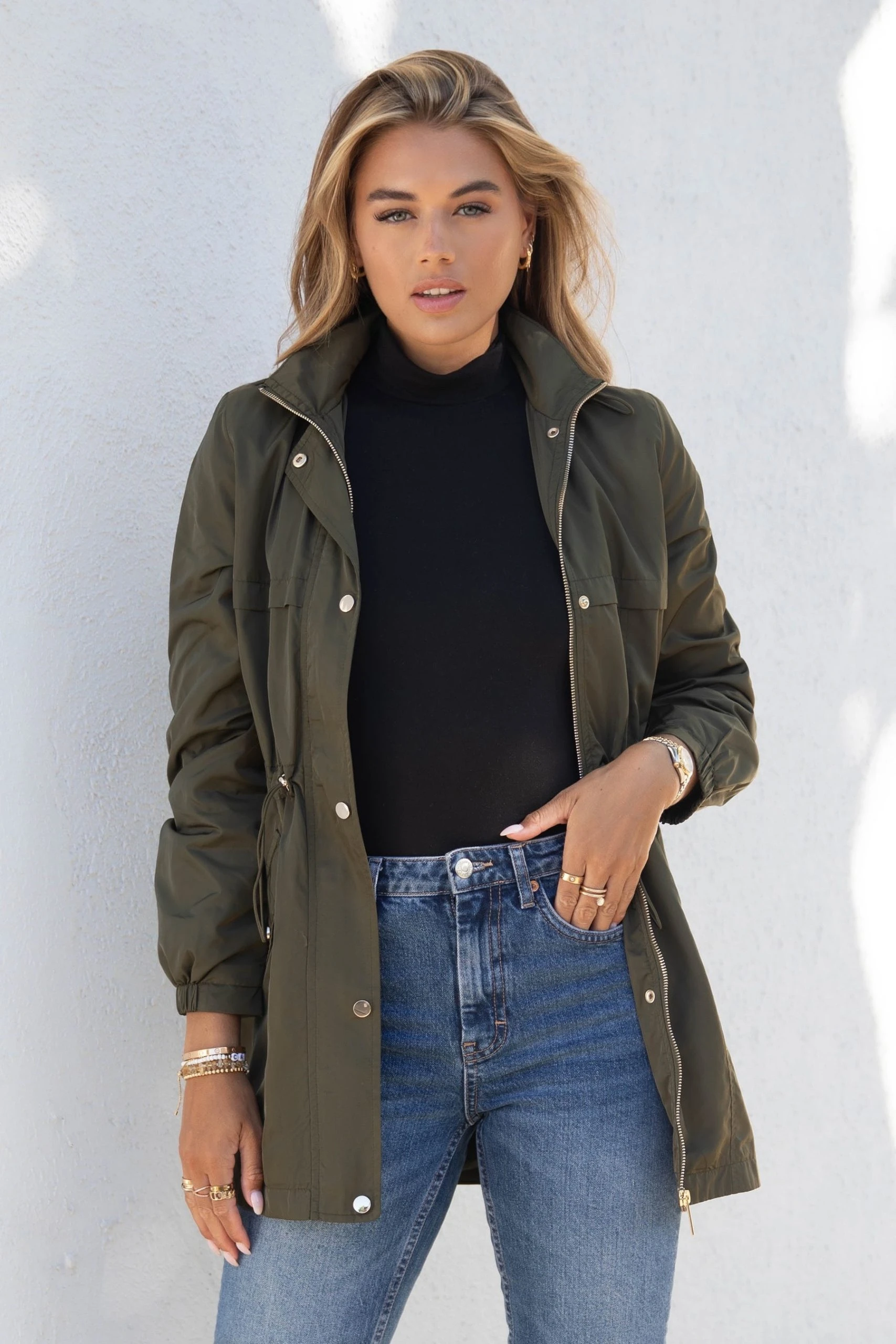 Lipsy Shower Resistant Rain Mac - Image 4