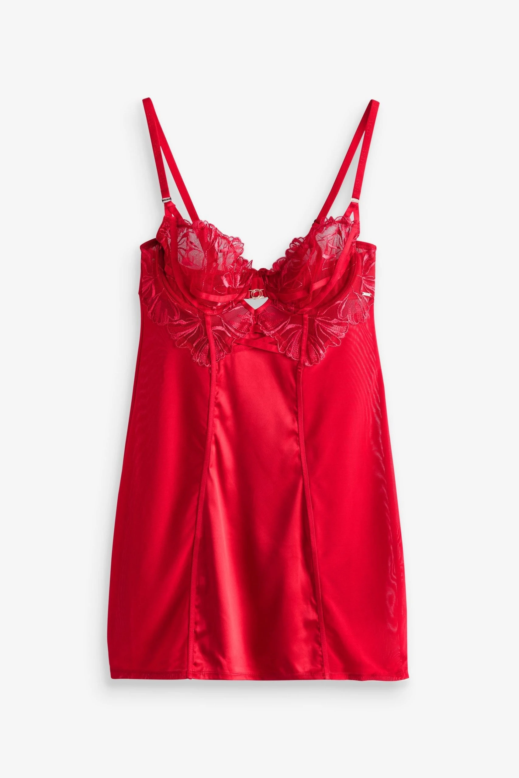 Lipsy Red Embroidered Cupped Slip Lipsy Red Embroidered Cupped Slip -Next Sales T65273s5 scaled
