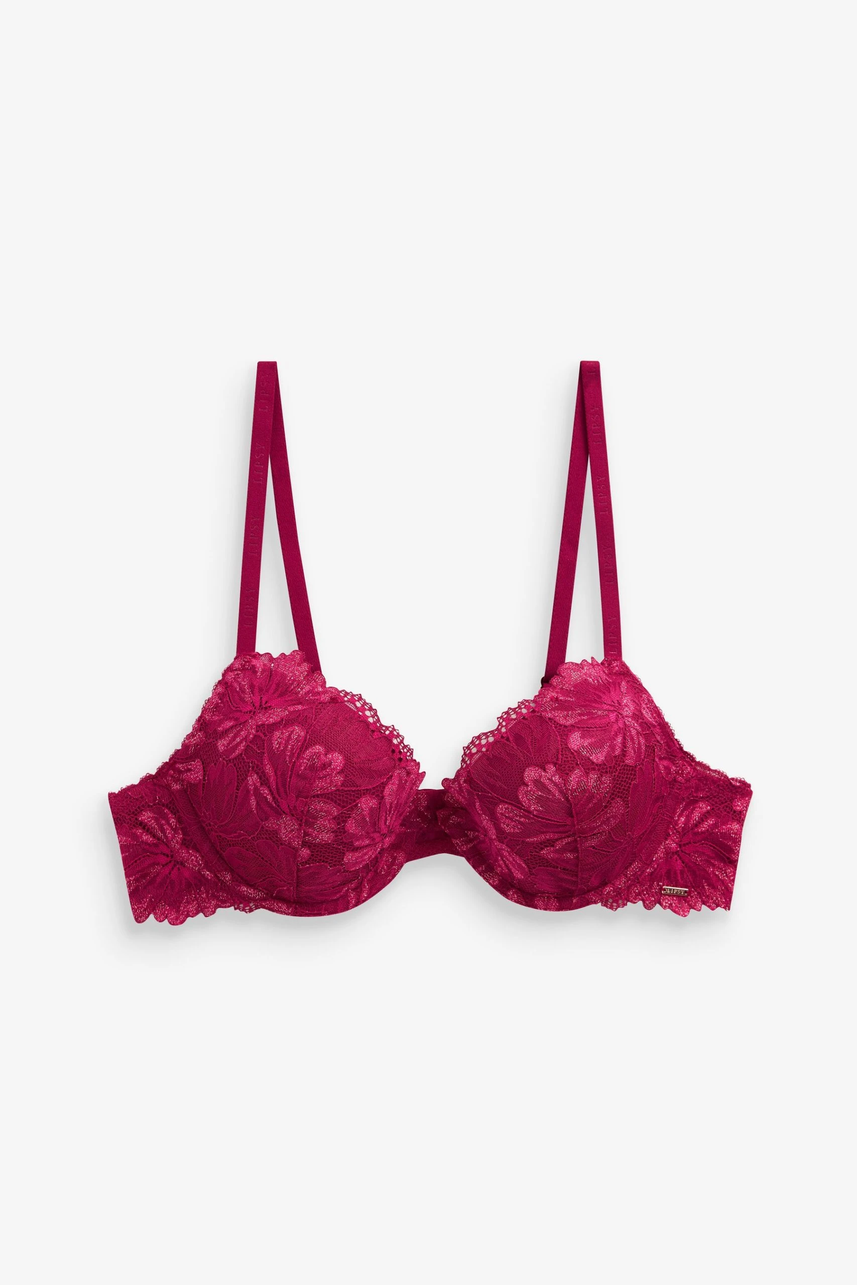 Lipsy Lace Padded Wired Balcony Bra - Image 5
